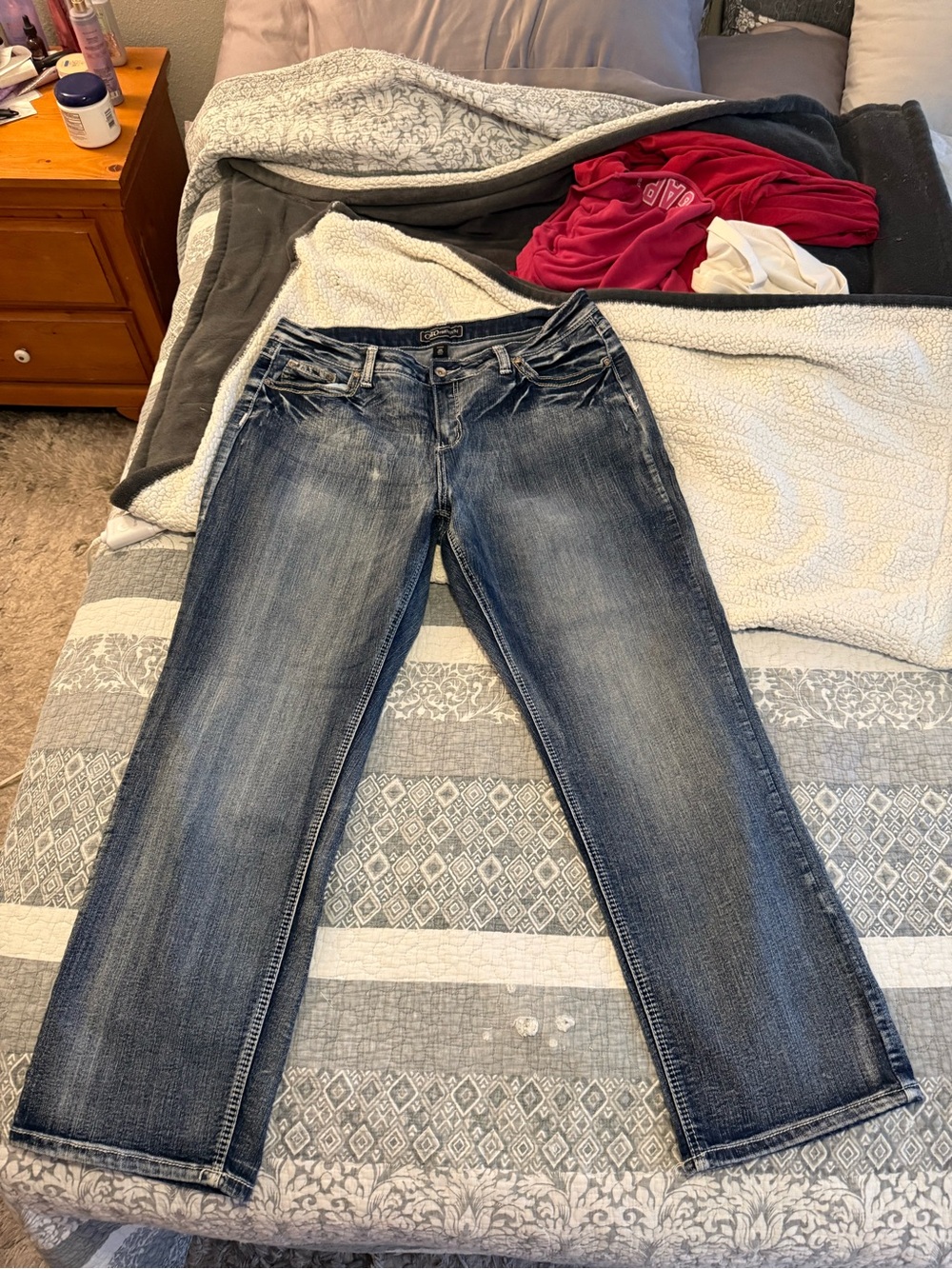 Cato Women’s Dark Blue Straight-Leg Jeans